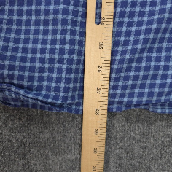 Peter Millar Shirt Mens‎ Large Blue Plaid Crown Halton Casual Golf Preppy - Picture 11 of 13